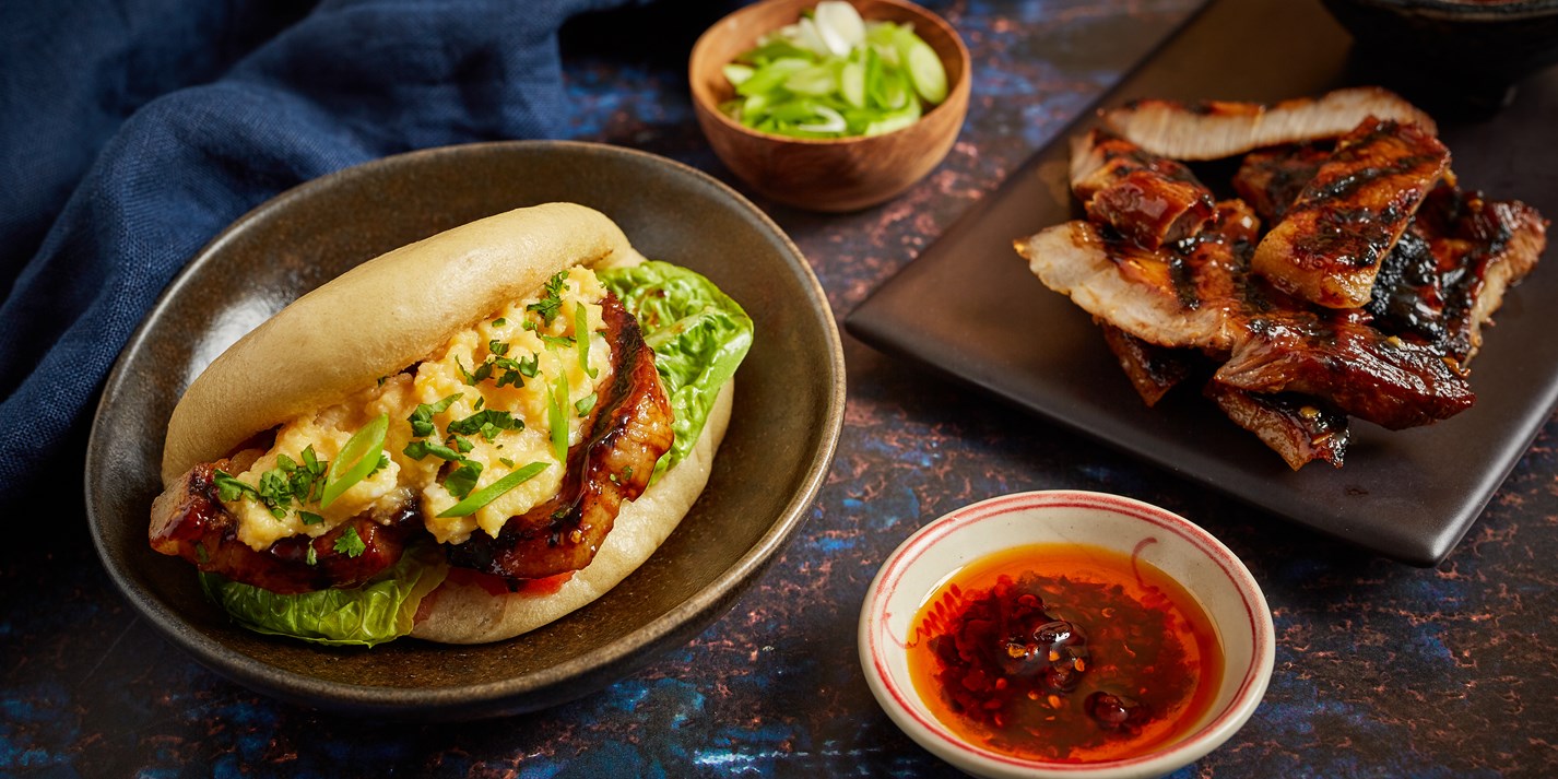 Char Siu Pork Belly Breakfast Bao Recipe Great British Chefs