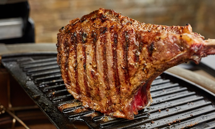 Barbecued Tomahawk Steak Recipe - Great British Chefs