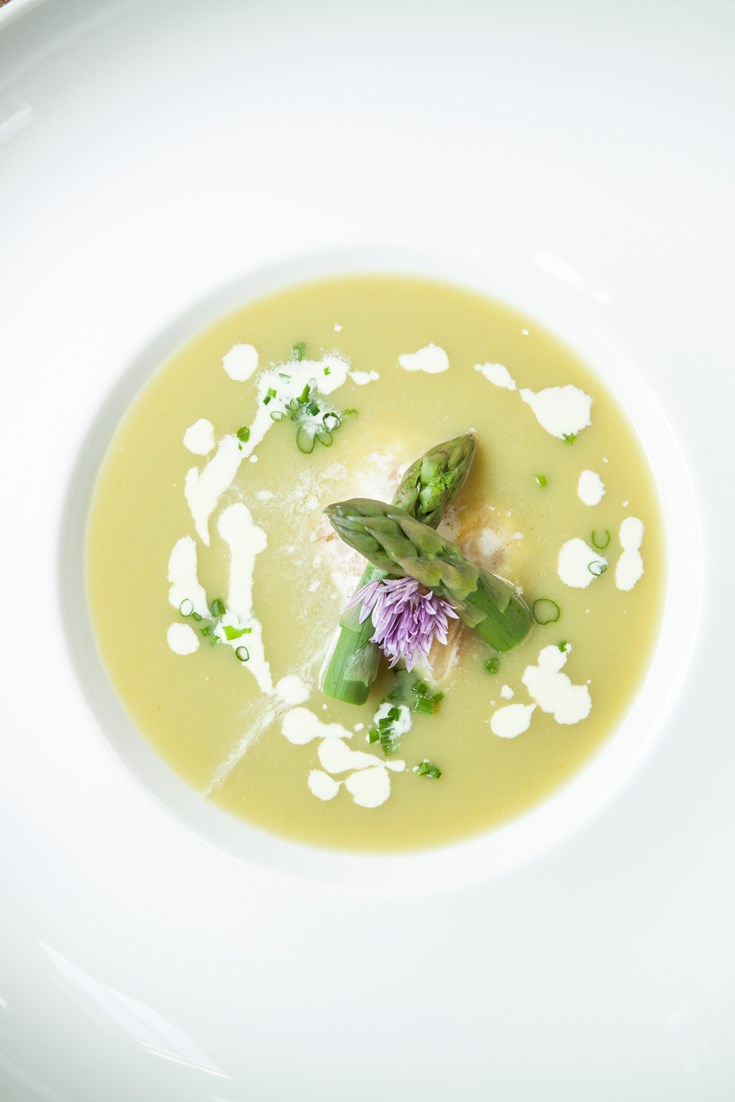 Asparagus Soup with Smoked Haddock Recipe Great British Chefs
