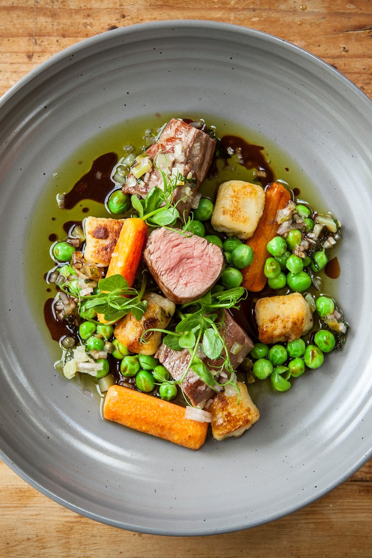 Lamb Loin with Gnocchi and Peas Recipe Great British Chefs