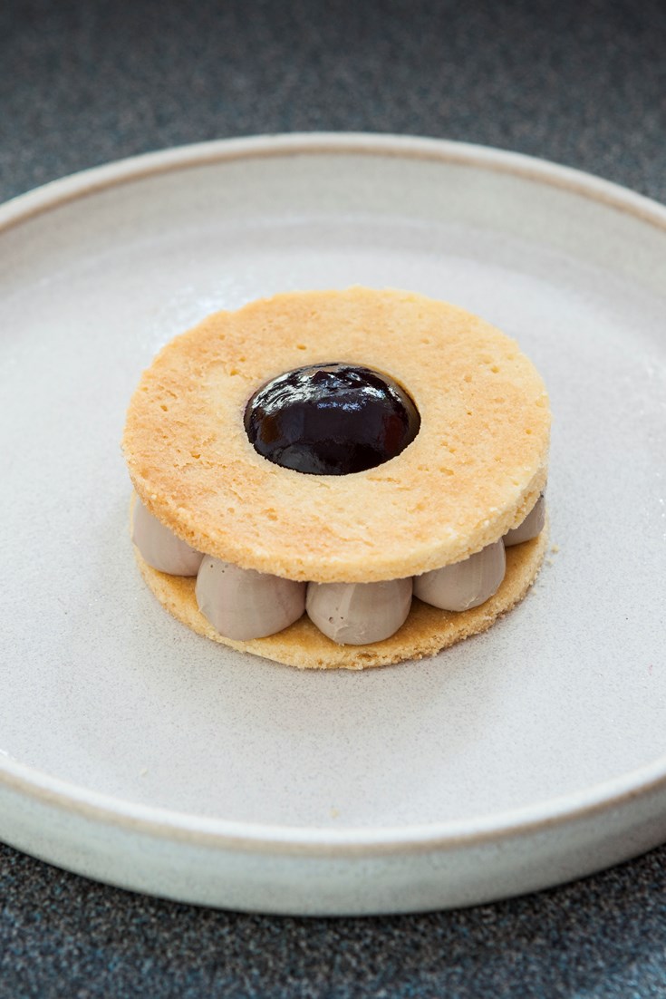 Chicken Liver Parfait and Cherry Jammy Dodger Recipe - Great British Chefs