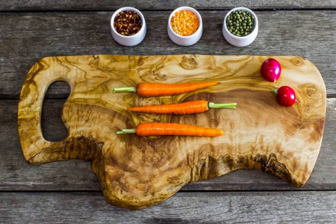 Win a large olive wood chopping board