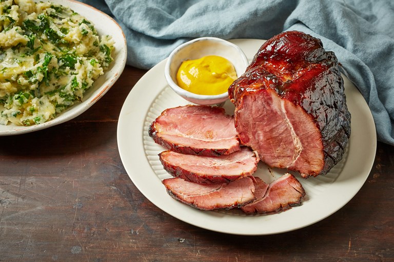 Smoked Bacon Joint with Black Butter Glaze Recipe Great British Chefs