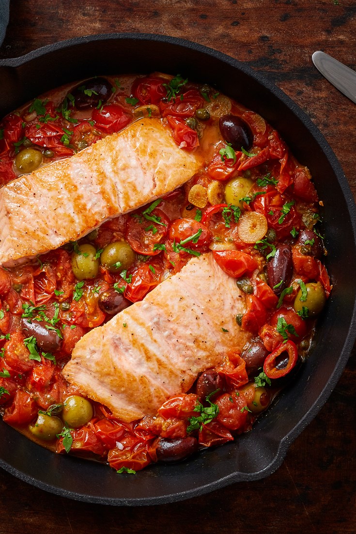 Salmon Puttanesca Recipe - Great British Chefs