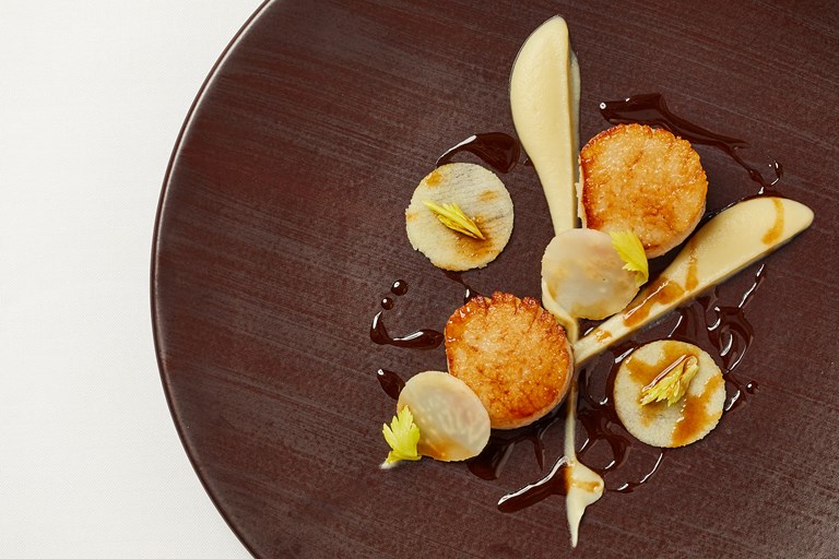 Scallops With Celeriac And Apple Recipe - Great British Chefs