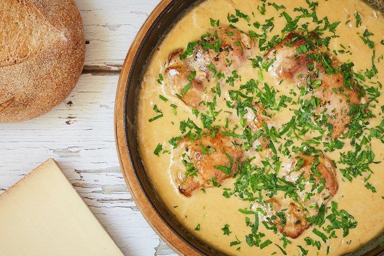 Comté Chicken Recipe - Great British Chefs