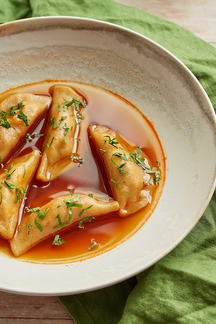 Chorizo and Prawn Pierogi Recipe - Great British Chefs