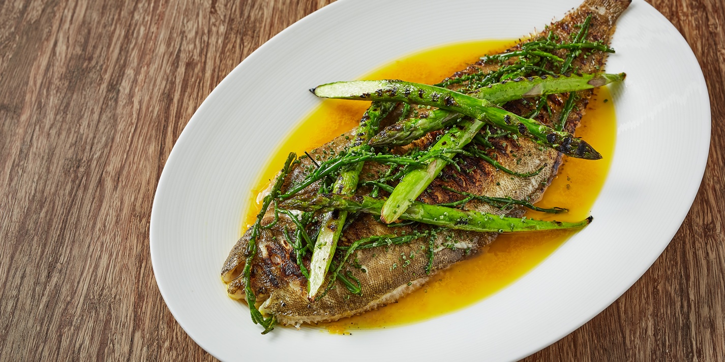 Grilled Dover Sole with Yuzu Butter Recipe Great British Chefs