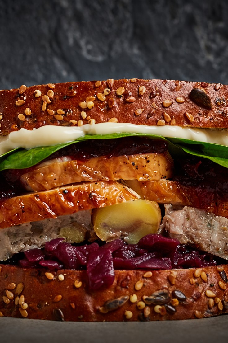 Ultimate Christmas Leftovers Sandwich Recipe - Great British Chefs