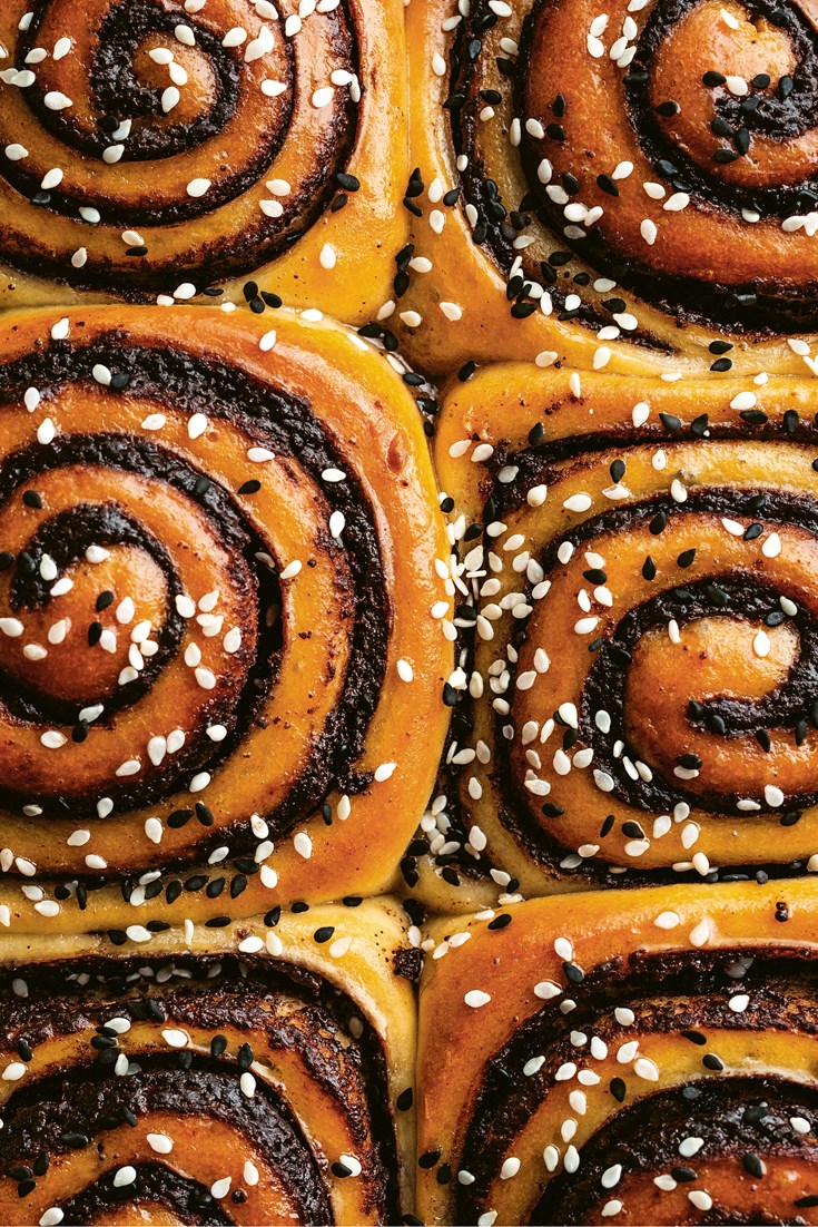 Chocolate Tahini Babka Buns Recipe Great British Chefs