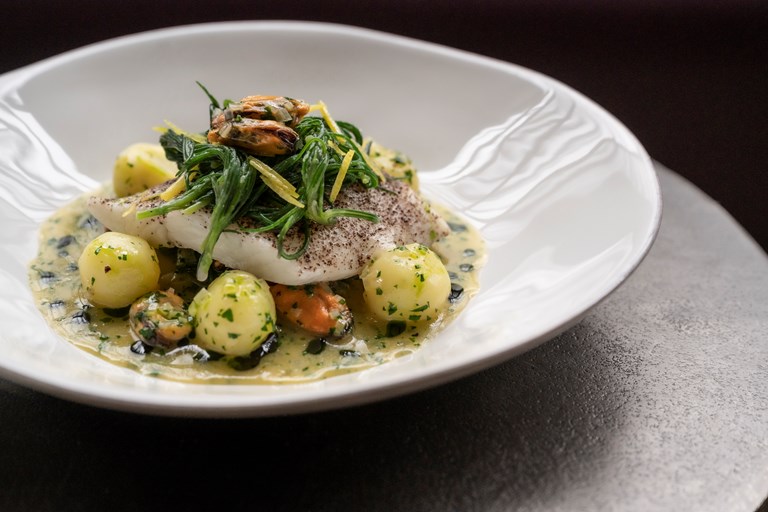 Brill with Mussels and Jersey Royals Recipe Great British Chefs