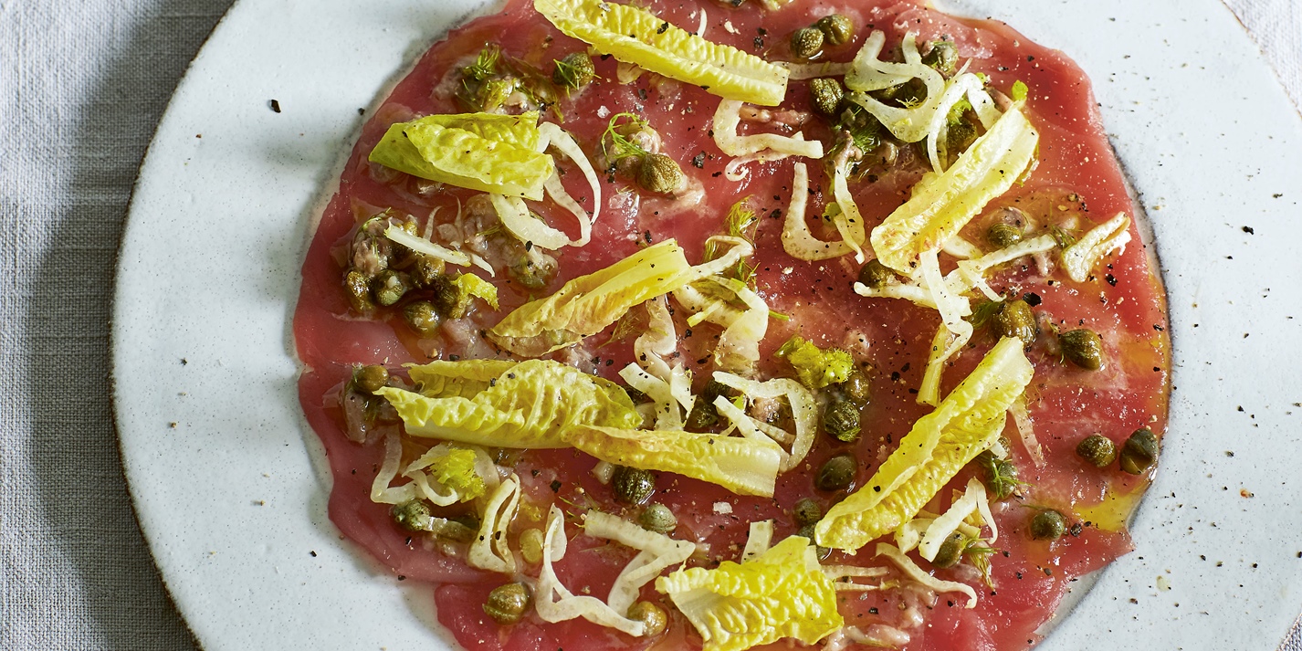 Tuna Carpaccio with Fennel and Lemon Recipe Great British Chefs