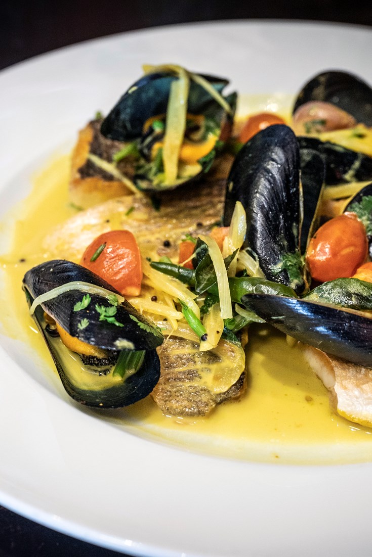 Sea Bass, Mussel and White Wine Curry Recipe Great British Chefs