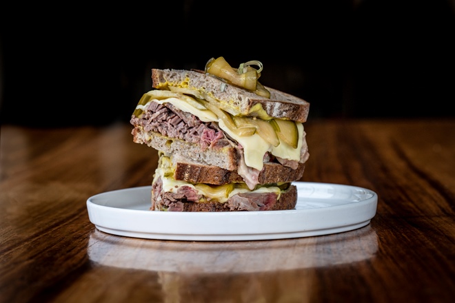 Salt beef sando