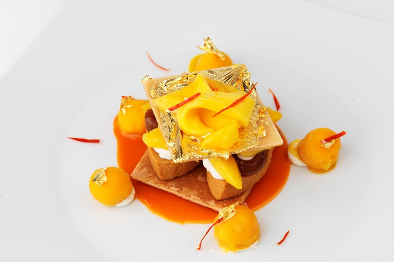 Caramel Mille-Feuille Recipe With Mango & Chilli - Great British Chefs
